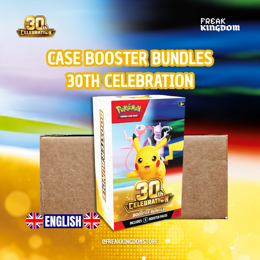 Case de 25 Booster Bundles 30 Aniversario Pokémon TCG en inglés